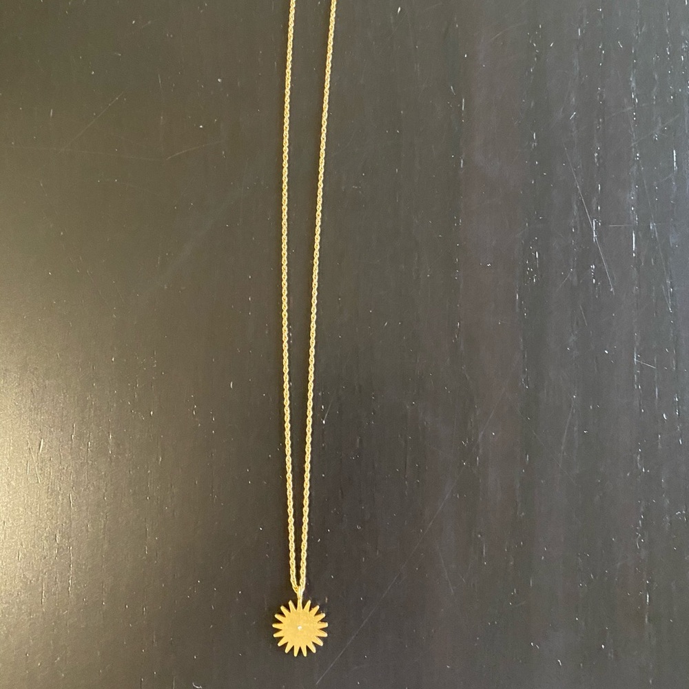 Madewell sun charm necklace
